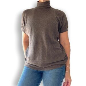 Rick Owen’s Lilies Brown Short Sleeve sweater